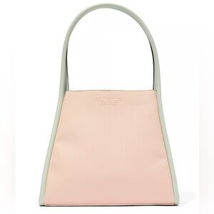 Trendy NWT Victoria's Secret Pink and Mint Tote Bag